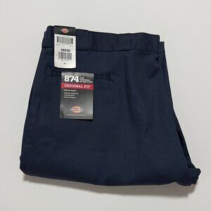 Dickies 874 Work Pants *NWT Original Fit Navy Blue Men's size 48x30